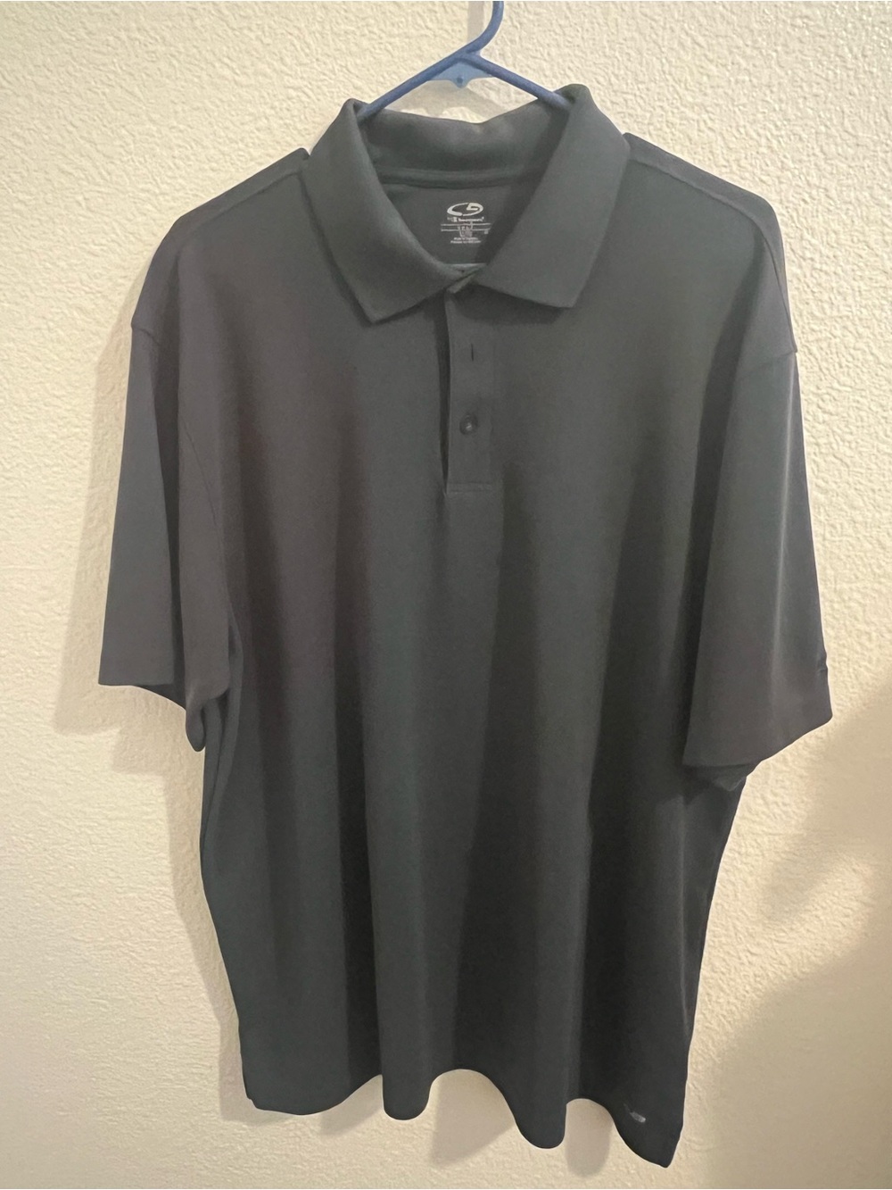 Champion‎ Men's Black Polo Shirt - Classic Performance